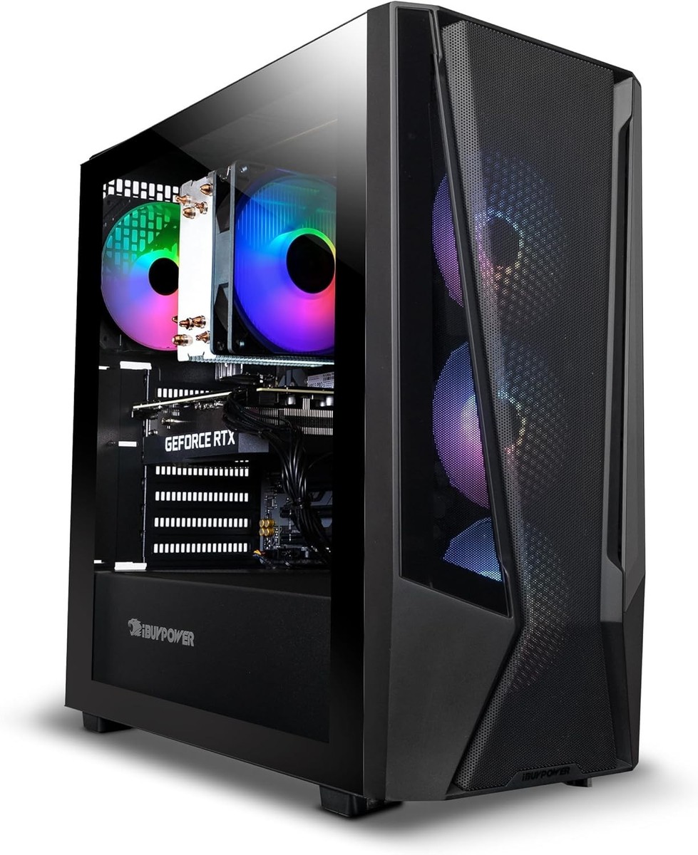 Gaming PC RGB Desktop Computer i7 32GB 1TB SSD 2TB HDD RX 580 WIFI