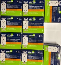 LOT OF 10 LEVITON GFTR2-4W TOTAL 40PCS 20A GFCI OUTLET TAMPER RESISTANT WHITE
