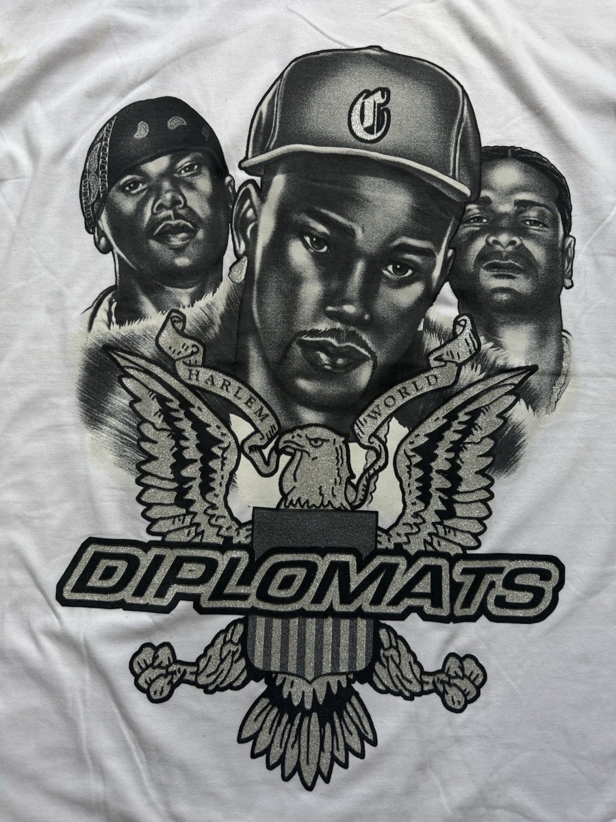 Vintage Dipset Diplomats Long Sleeve Rap T Shirt NYC Camron