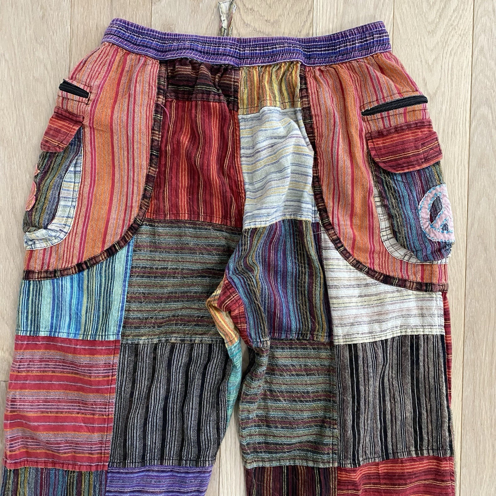 Rising International Patchwork Colorblock Cargo P… - image 6