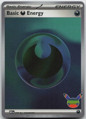 Basic Darkness Energy (30th Celebration) 015 Holo Pokemon NM