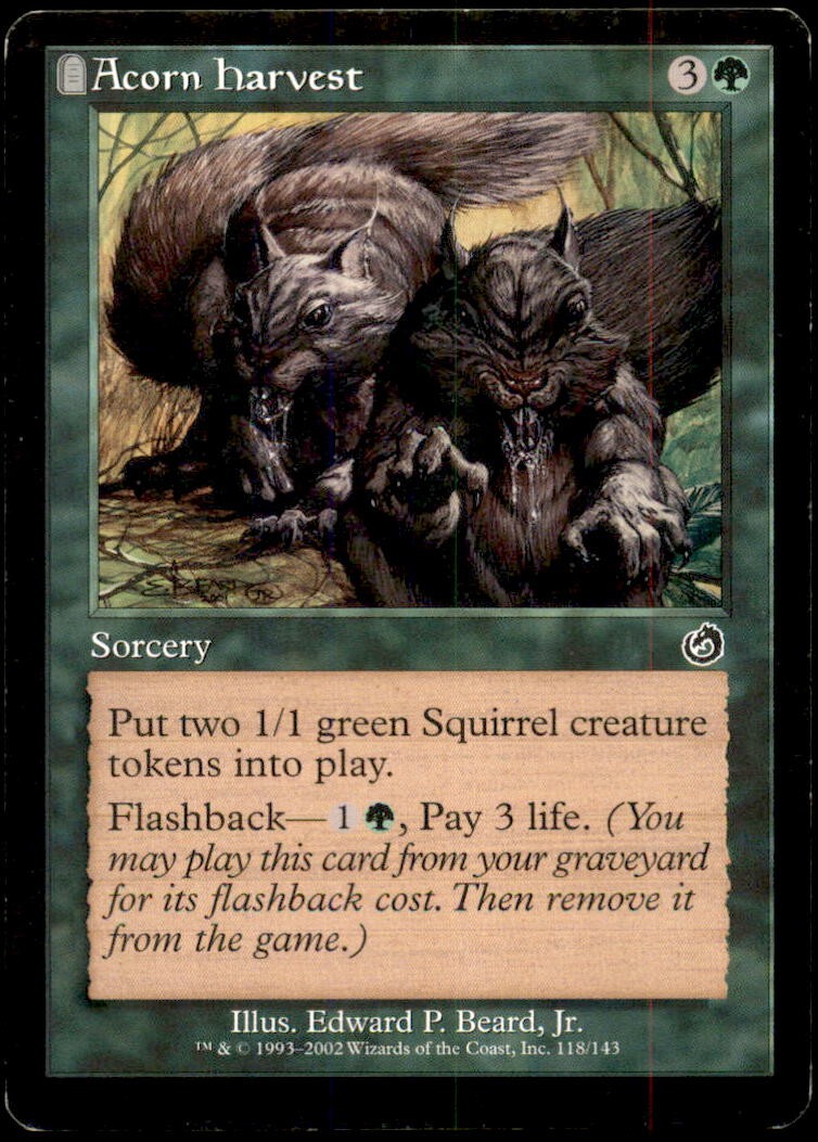 Acorn Harvest LP Light Play Torment MTG [7495]