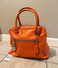 Rare Michael Kors Tangerine Genuine Leather S...