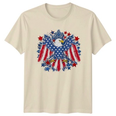 Patriotischer Adler T-Shirt Vintage amerikanische Grafik lustig Retro Geschenk für Ihn