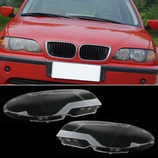 1Pair Headlight Lens Cover Fit For BMW 3 Series E46 325Ci 330Ci 2003-2006