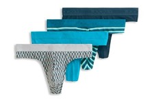 Jockey Men's True Style Thong - 4 Pack - Size 2XL 44-46 92 Cotton/8 Spandex