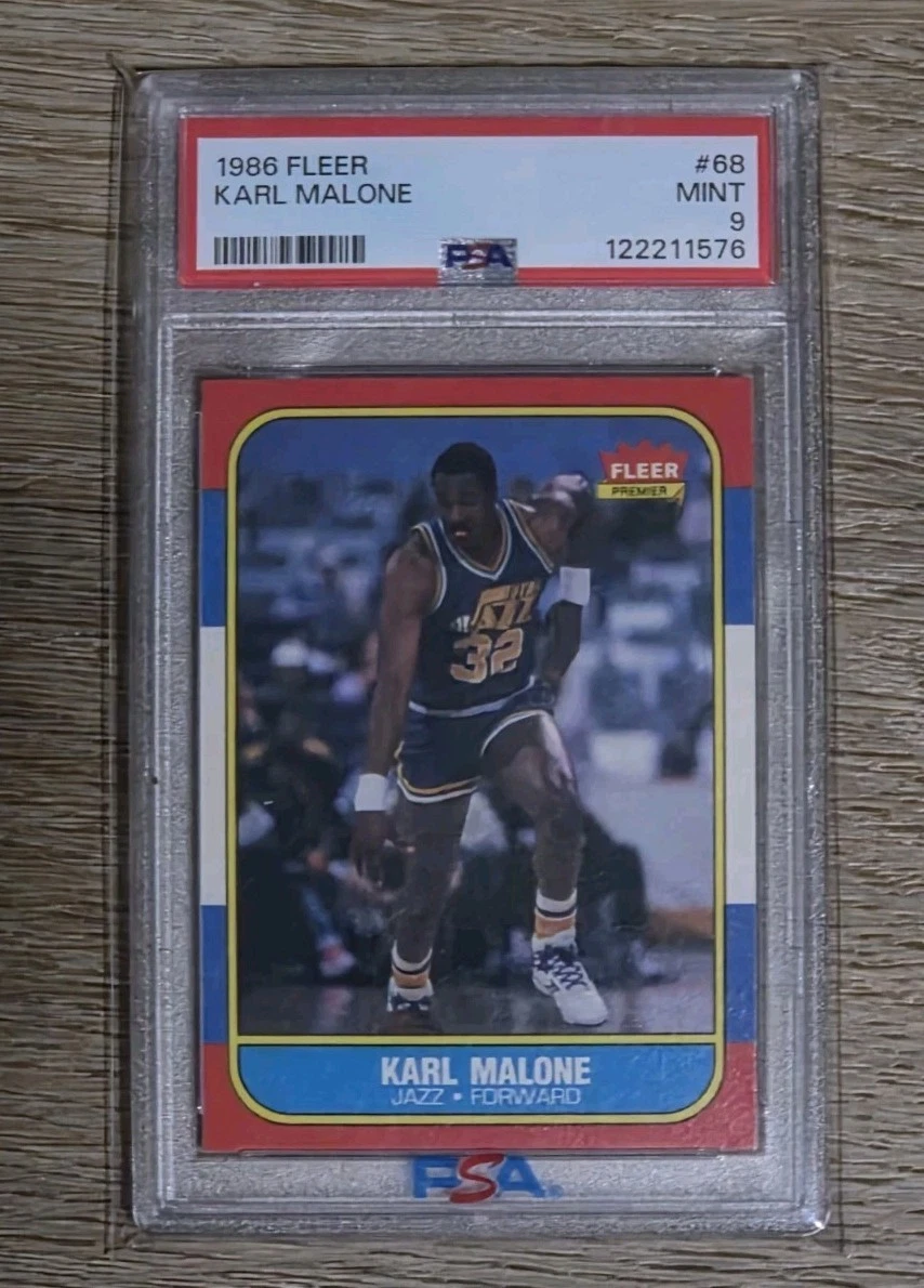 Fleer Karl Malone Basketball 1986-87 Season Sports Trading Cards