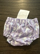 Pottery Barn Baby Infant Girls Diaper Cover 3/6 Months NWT Seahorses