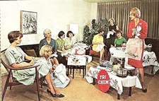 Tri-Chem "Liquid Embroidery" Paint Party Vintage Advertising Postcard Unposted