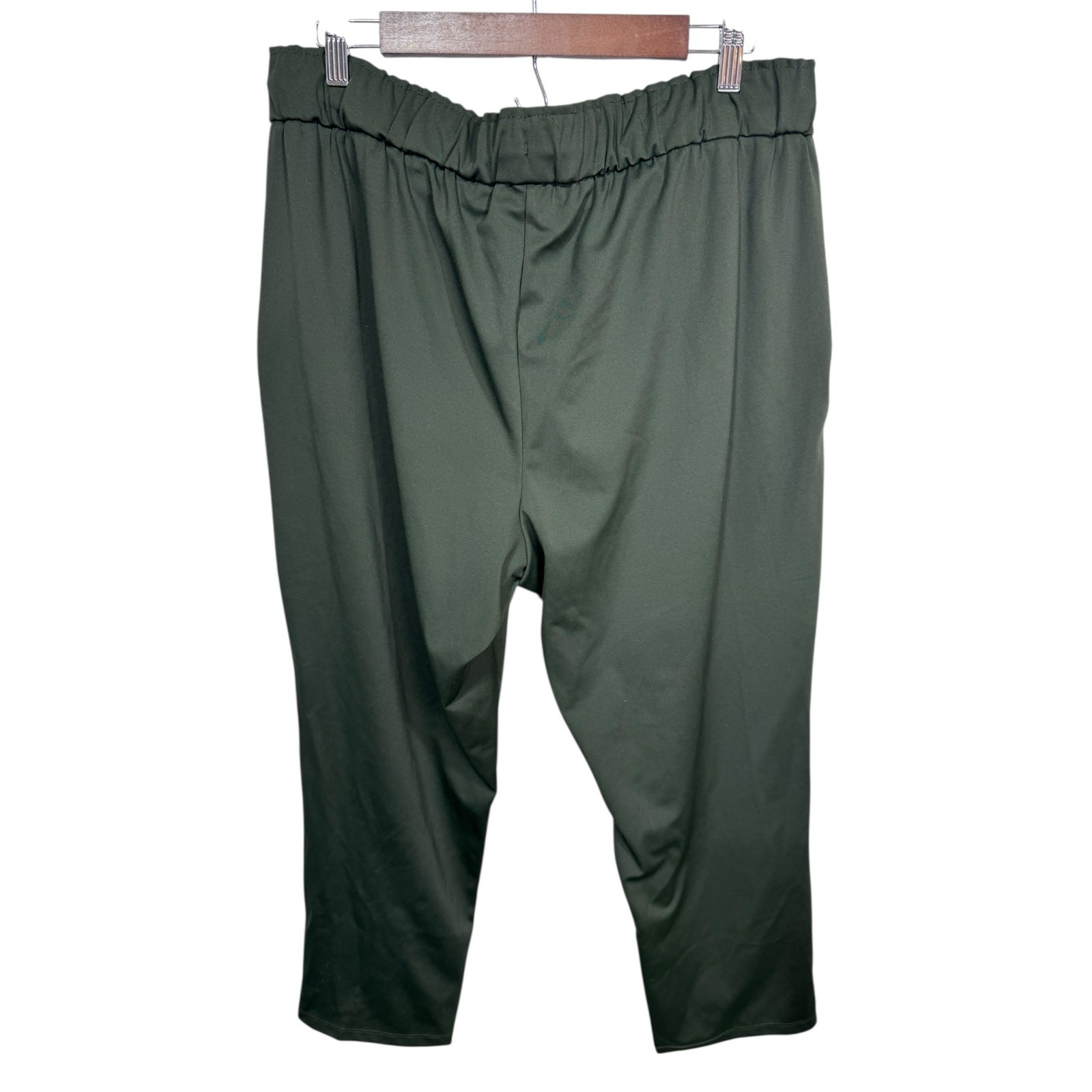 Hilary Radley Stretch Tapered Jogger Pants Olive … - image 3