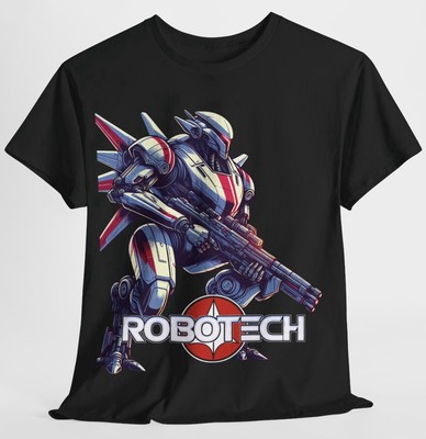 Robotech T Shirt - Valkyrie - 80 s Sci Fiction Cartoon Classic Retro Tee - New