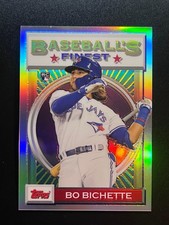 2020 Topps Finest Flashbacks Bo Bichette Refractor RC #190 Toronto Blue Jays