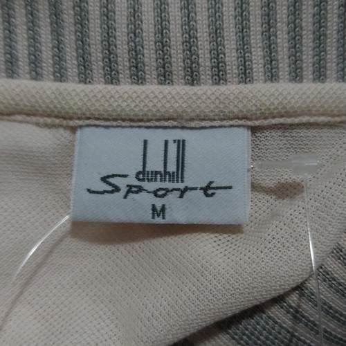 Authentisches Dunhill/ALFREDUNHILL - hellrosa grau weiß Herren Poloshirt - Bild 3 von 6