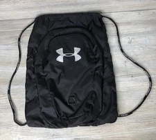 Under Armour Undeniable Sackpack 2.0 Drawstring Bag Zip Pockets Black