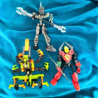3 Lego Bionicle Figuren