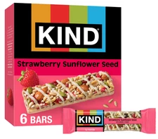 KIND Seeds Fruit & Nuts Snack Bar, Strawberry Sunflower Seed, Gluten Free Bars,