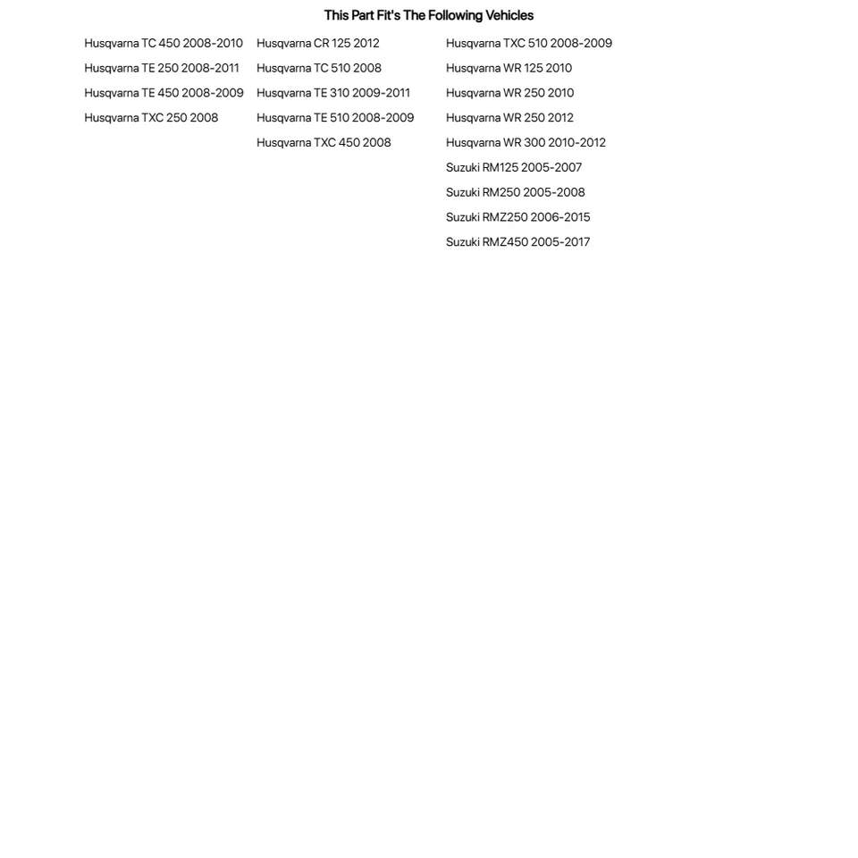 Amortiguador trasero Race Tech parachoques inferior para Husqvarna Te 450 2008-2009 Foto 2 de 2