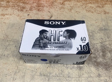 Sony C-60HFL Audio Cassette Tape - Pack of 10 NEW