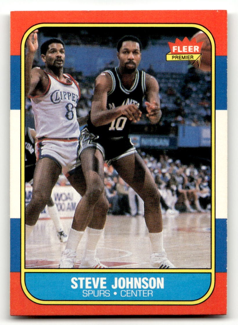 1986-87 Fleer #55 Steve Johnson