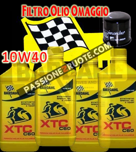 4LT Bardahl XTC C60 10W40 Engine Oil + Kawasaki Z1000 Z 1000