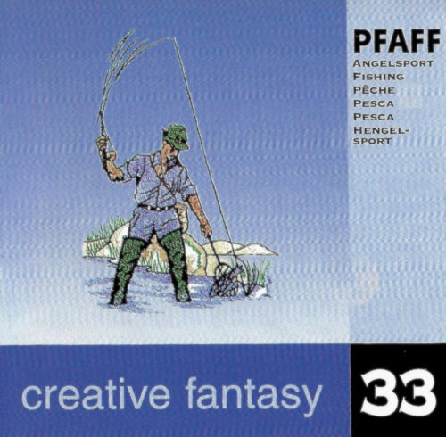 FISHING #33 Pfaff Creative Embroidery Card - 7560, 7562, 7570, 2140 2170 TESTED - Picture 2 of 12