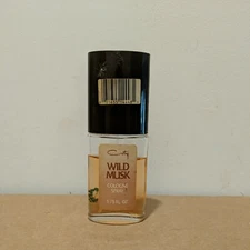 VINTAGE WILD MUSK by Coty 1.75 oz Cologne SPRAY for Women ~ LOW BOTTLE AS SHOWN