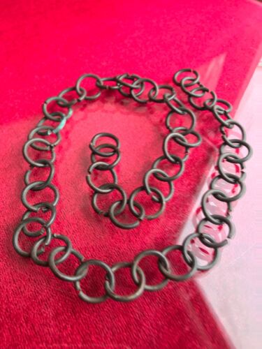 saber pendant 18-19 century bronze rings length 17 inches 43 centimeters 33gr - Picture 1 of 9