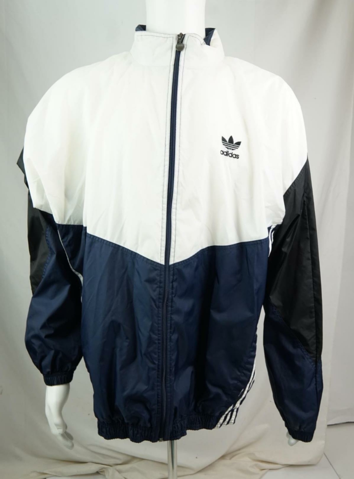 adidas blue trefoil jacket