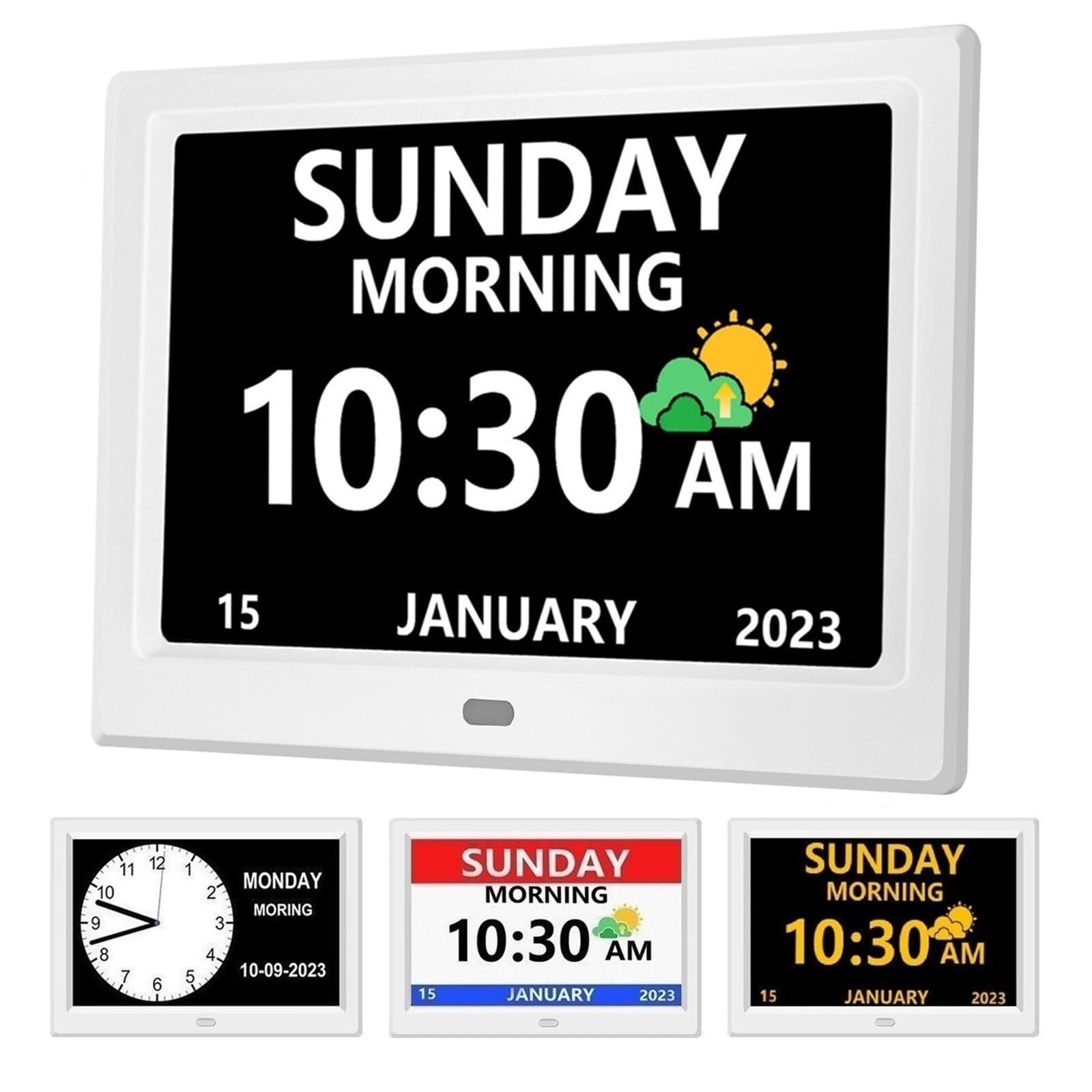 With Day And Date For Elderly Large Display Digital Clocks 1