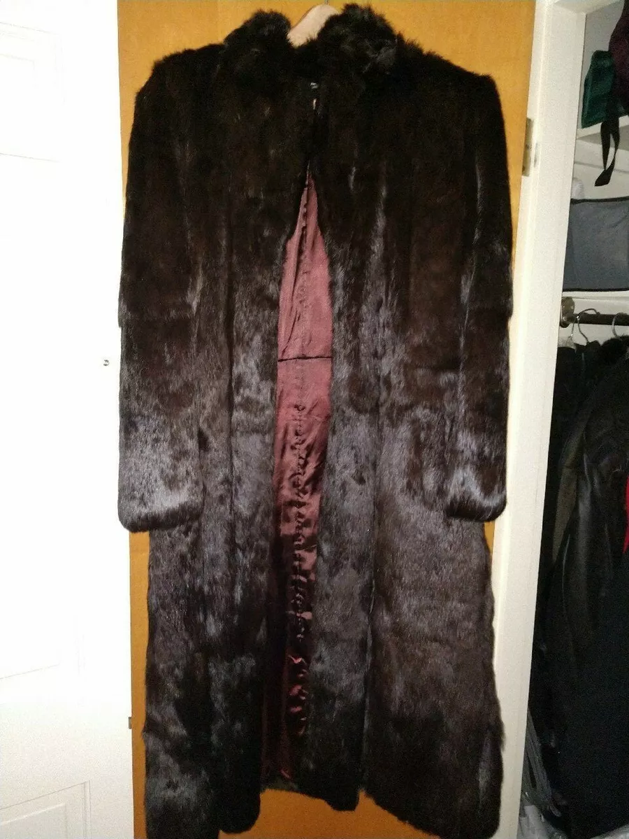 Full length deals mink coat ebay