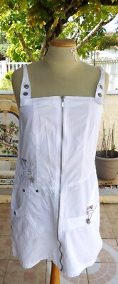 Kleid Latzhose La Mode est a vous LMV Gr. 36 Mod. *tamaka* weiß (gewaschen)