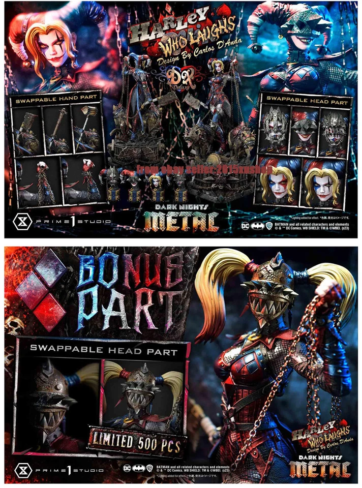 Prime 1 Studio MMDCMT-13DXS Dark Nights: Metal 1/3 Harley Quinn Deluxe Bonus Ver Foto 2 de 4