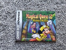 Magical Quest 2 Mickey Minnie Game Boy Advance GBA MANUAL ONLY
