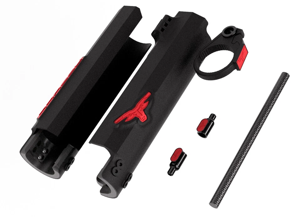 INTEND Carbon Fiber Fork Guards & Moto style carbon sliding Brake-Line kit - Image 3 of 4