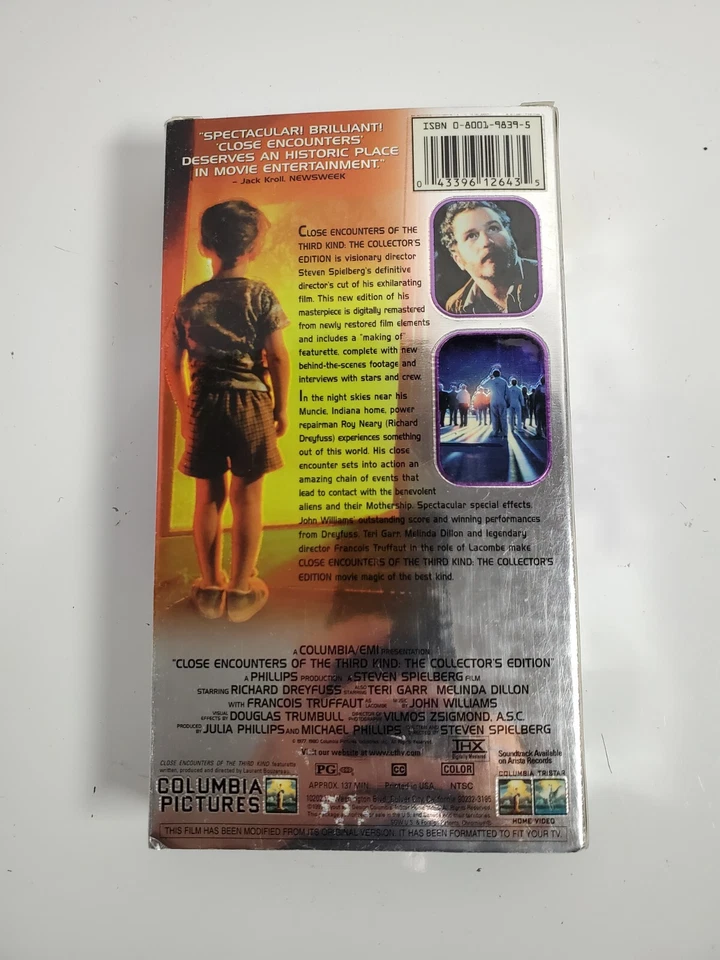 Close Encounters of the Third Kind VHS The Collectors Edition USED - Image 2 of 4