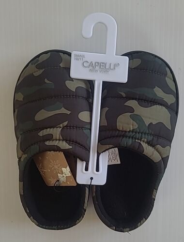 Capelli Camo Scuff  Youth Boys Green Casual Slippers Small 10 11 - Picture 1 of 2