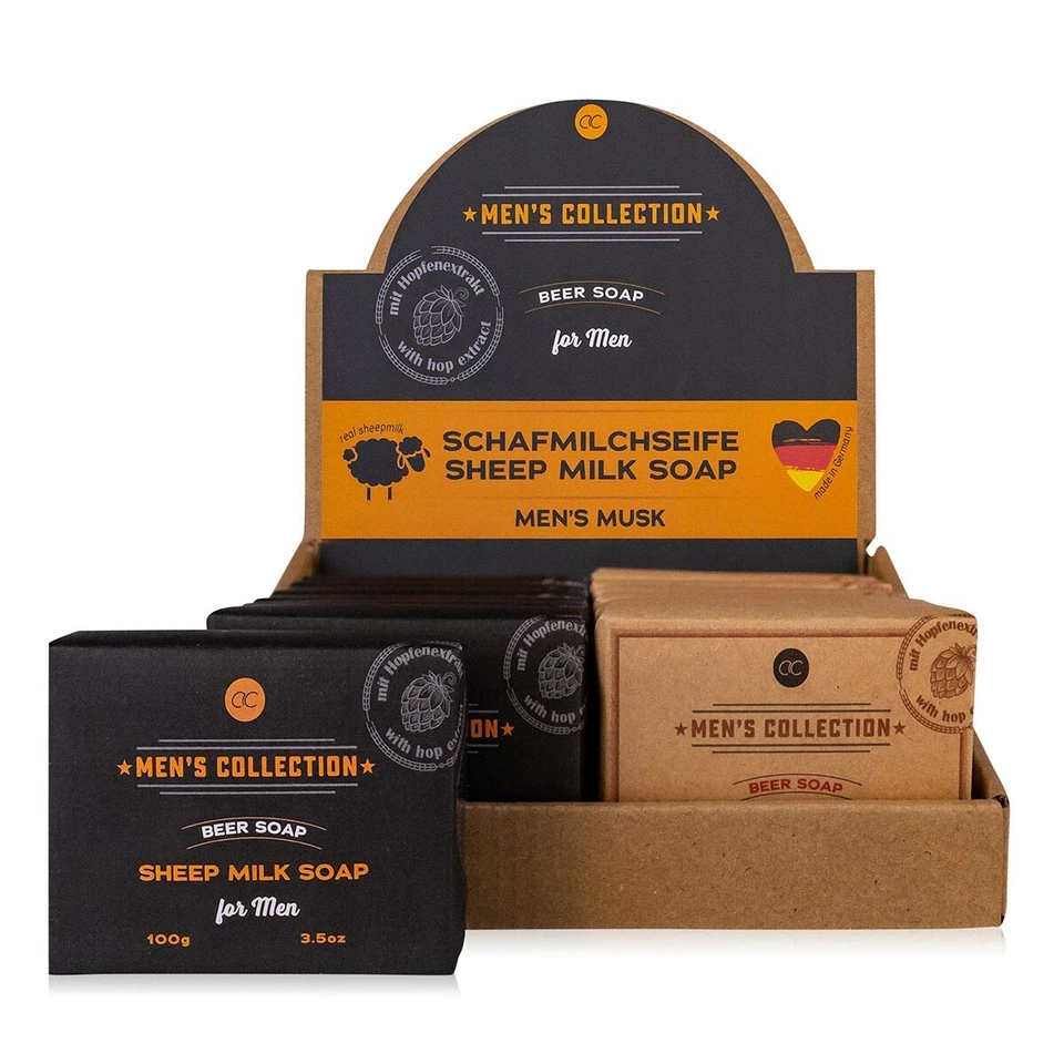 BOTANIC SPA Schafmilchseife MEN's Collection–Handgefertigt mit Hopfenextrakt, 2x - Bild 2 von 2