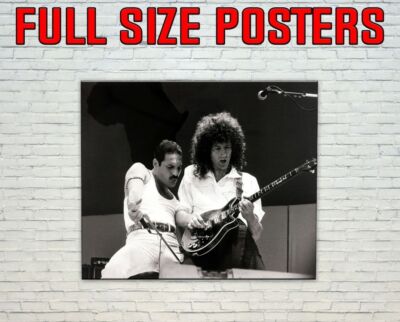 Queen Live Aid Freddie Mercury Brian May Photo / Poster Up to 30''