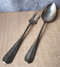 Rare Vintage antique Art. Krupp Berndorf Austrian Fork Spoon Tierpark Restaurant