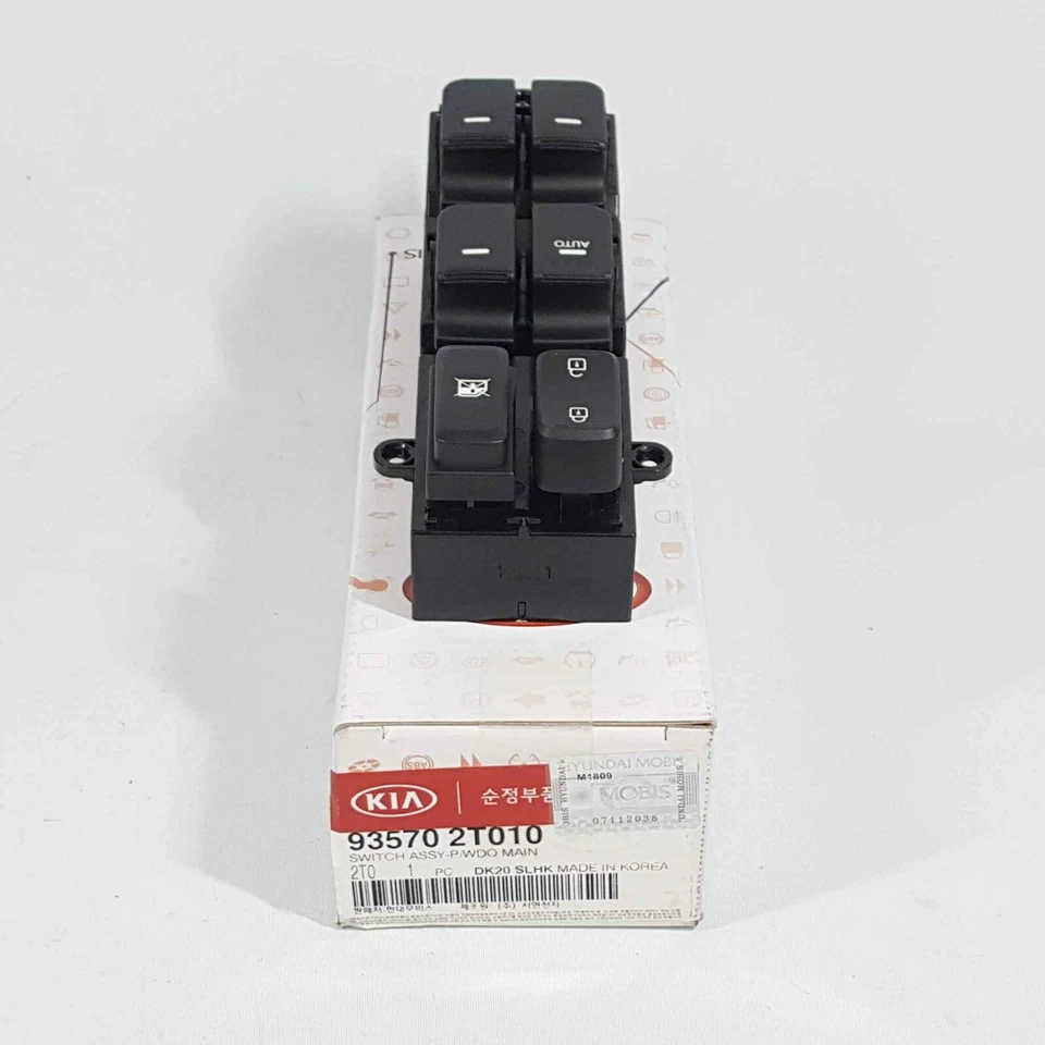 Genuine 935702T010 Main Power Window Switch Button For Kia Optima 2011~2013 - Imagem 2 de 4