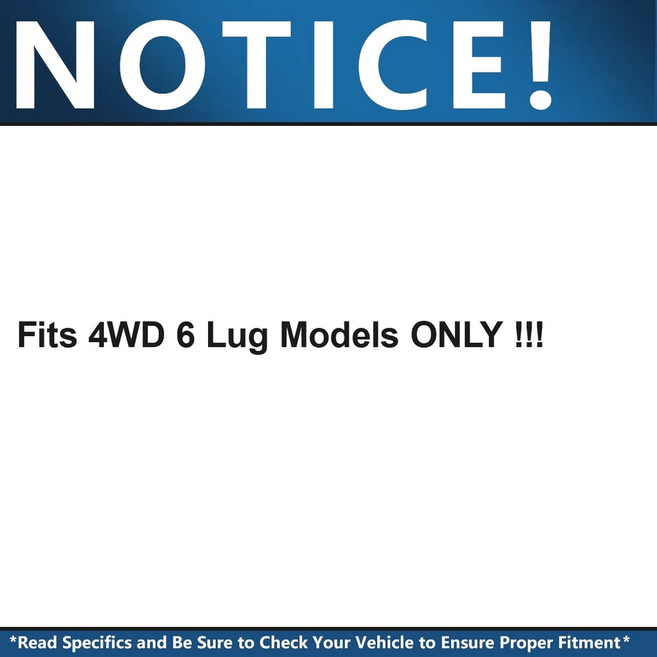 Pair 4WD Front Wheel Hub and Bearings for Ford F-150 Expedition Lincoln Mark LT - Image 2 of 4