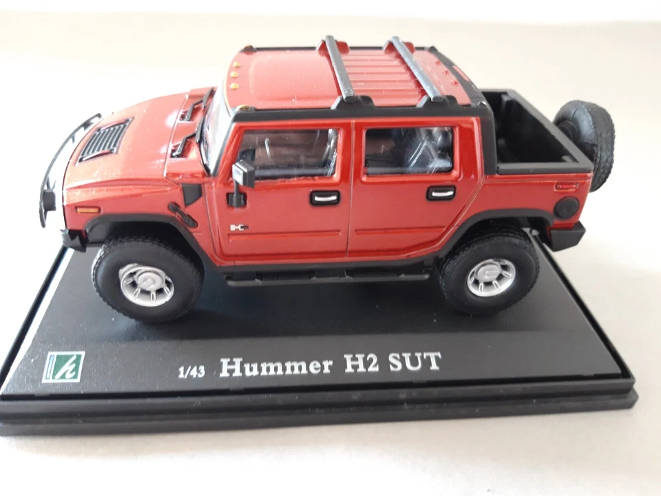 LE7781 HONGWELL OLIEX CARARAMA 433ND 1/43 Voiture Hummer H2 SUT  marron metal - Photo 2/4