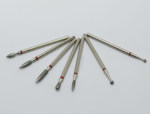 Nail Carbide Drill Bits Cuticle Cutter Electric Milling Burr Grinder 7 pc Set - Picture 1 of 5