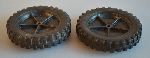 2 Räder Kunststoffräder Antriebsräder AS-Rasenmäher D: 26,5 – 27 cm Nr. 1