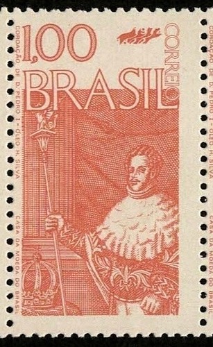 Brazil 1972 Sc#1244 Emporer Dom Pedro Coronation 1cr Strip of 11 CV $110 MNH - Picture 3 of 4