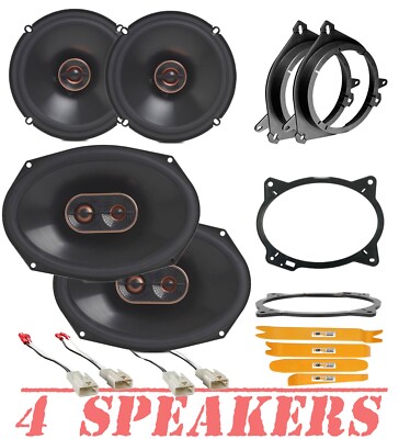 Infinity 6.5'' Front & 6x9'' Rear Speakers upgrade kit for 2014-19 Toyota Corolla
