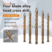 5/6/8/10mm Spear Head Ceramic Porcelain Marble Tungsten Drill Bit Glass Drilling