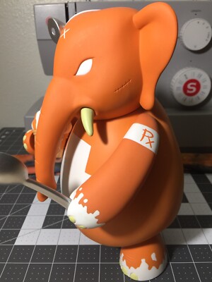 ドクターボム オレンジバニラ スワール 10” フランク コジック 2006 Toy2r Dr. Bomb Orange Vanilla Swirl 10” Frank Kozik 2006 | eBay