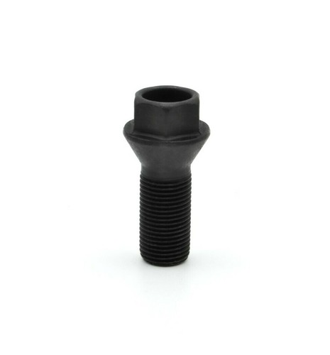 4x M14 x 1.25 27mm Wheel Bolts, OEM Style, Black, Tapered Seat Nuts Lugs BMW X5 - Picture 4 of 4