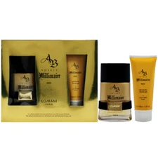 Ab Spirit Millionaire by Lomani 2pc Gift Set 3.3 EDP + 3.3 Shower Gel Men NIB